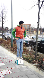 auf dem siegerpodest