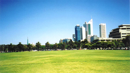 downtown perth von der wiese am swan river