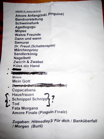 setlist