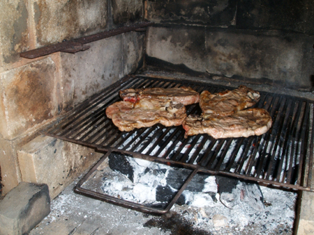 schweinekoteletts, gleich fertig