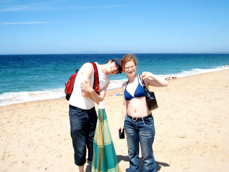 zum 1.mal am strand..