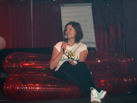 ..�ber die sympathische kandidatin!