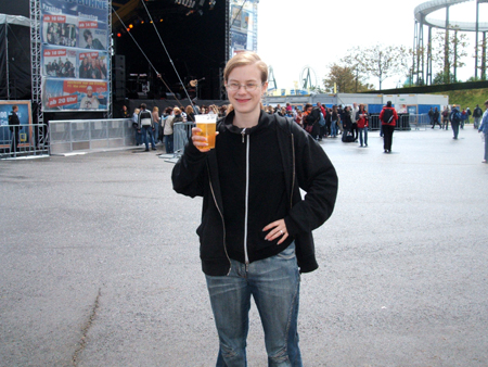 chrissy vor der b�hne