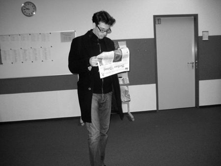 christian bereitet sich vor