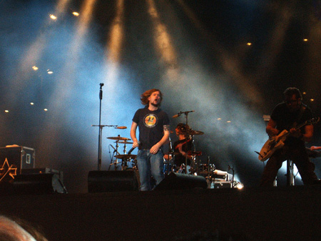 ..man rennt auch mal über die bühne..