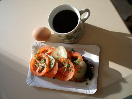 springhuhns fr�hst�ck