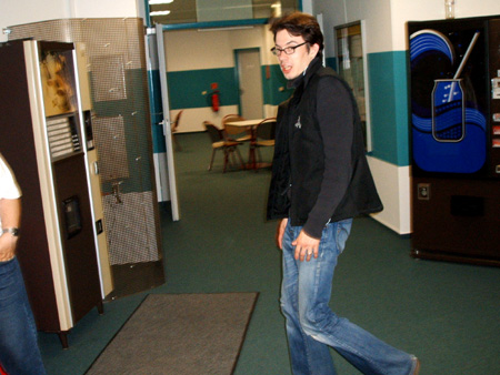 christian auf dem weg zum studio