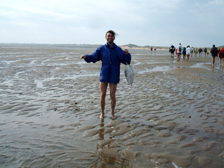 springhuhn bei der wattwanderung